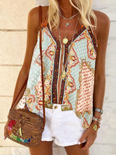 Load image into Gallery viewer, Vintage Bohemian Casual Loose Leopard Print Strap Top

