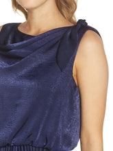 Load image into Gallery viewer, Elegant Sleeveless Round Neck Accordion Midi Dress

