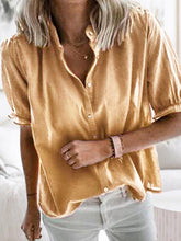 Load image into Gallery viewer, Simple Casual Loose Short Sleeve Shirt
