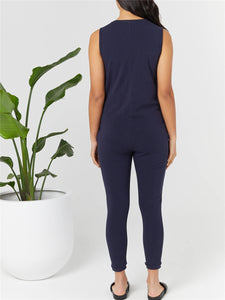 Simple Loose Suspenders Pregnant Women'S Jumpsuit