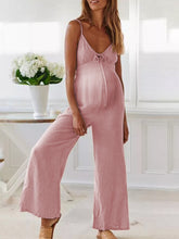 Load image into Gallery viewer, Maternity Suspenders Wide-leg Pants Casual Jumpsuit
