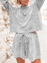 Load image into Gallery viewer, Fashionable Simple Casual Loose Shirt Shorts Suit
