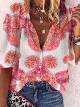 Load image into Gallery viewer, Retro Bohemian Casual Loose Shirt

