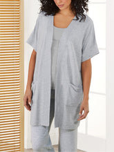 Load image into Gallery viewer, Casual Loose Sling Tops Pants Short Sleeve Jacket Knitted Three Piece Suit
