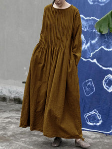 Casual Fashion Solid Color Wild Dress