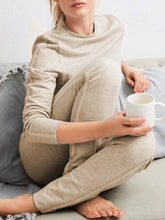 Load image into Gallery viewer, Round Neck Long Sleeve Top Casual Jogging Trousers Two Piece Set
