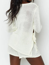 Load image into Gallery viewer, Fashion Lace Round Neck Casual Two-piece Suit
