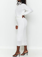 Load image into Gallery viewer, Turtleneck Long Sleeve Top Body Skimming Skirt Women&#39;s Suit
