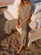 Load image into Gallery viewer, Solid Color Short Sleeve Suit
