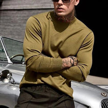 Load image into Gallery viewer, Casual Solid Color Round Neck Long Sleeve T-Shirt
