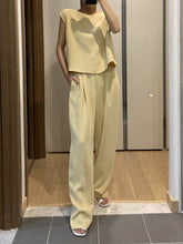 Load image into Gallery viewer, Fashionable Simple Casual Loose Comfortable Top Pants Suit
