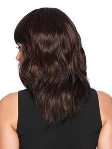 Brown and Blonde Mid-Length Curly Synthetic Wigs