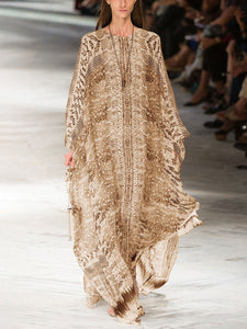 Fashion Casual Bohemian Printed Beach Maxi Dress