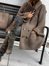 Load image into Gallery viewer, 收到侵权提醒，需要下架Knitted Solid Color Padded Coat

