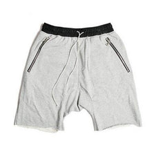 Load image into Gallery viewer, Zip Pocket Drawstring Solid Color Shorts
