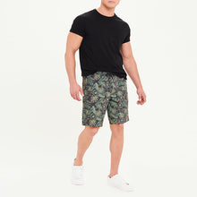 Load image into Gallery viewer, Men&#39;s Leaf Print Drawstring Shorts
