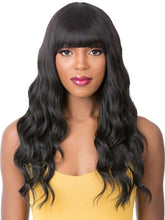 Load image into Gallery viewer, Black Wavy Long Fashion Synthetic Wigs
