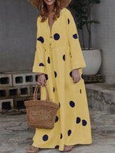 Load image into Gallery viewer, Casual Fashion Polka Dot Print V-neck Dress
