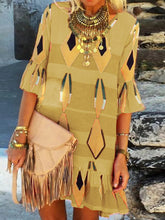 Load image into Gallery viewer, Bohemian Vintage Casual Loose Dress
