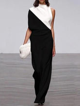Load image into Gallery viewer, Casual Loose Color Matching Sleeveless Jumpsuit
