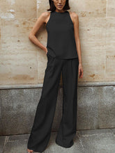 Load image into Gallery viewer, Solid Color Sleeveless Pocket Suit
