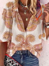 Load image into Gallery viewer, Retro Bohemian Casual Loose Shirt

