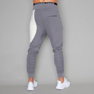 Fashion Gray And White Men'S Two-Piece Suit