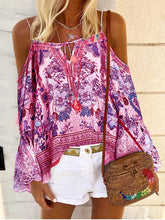 Load image into Gallery viewer, Vintage Bohemian Loose Casual Floral Top
