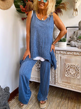 Load image into Gallery viewer, Simple Casual Loose Top Pants Set
