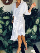 Load image into Gallery viewer, Casual V-Neck Dress
