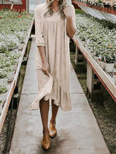 Load image into Gallery viewer, Fashion Personality Solid Color Dress
