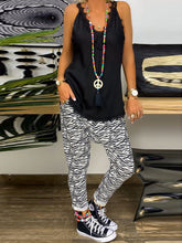 Load image into Gallery viewer, Retro Casual Loose Sling Top Pants Set
