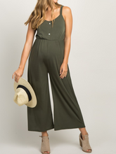 Load image into Gallery viewer, Casual Button Front Wide Leg Loose Maternity Jumpsuit
