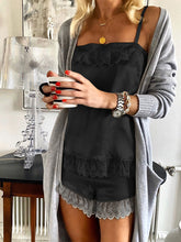 Load image into Gallery viewer, Casual Loose Lace Stitching Two-piece Suit
