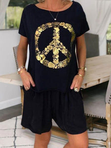 Casual Solid Color Loose Shorts
