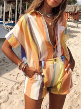 Load image into Gallery viewer, Sexy V Collar Stripe Suit
