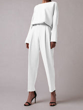 Load image into Gallery viewer, Pure Color Graceful Slim Tops Trousers Women&#39;s Suit
