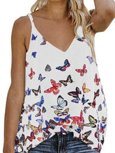 Load image into Gallery viewer, Romantic Pastoral Casual Loose Butterfly Strap Top
