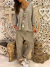 Load image into Gallery viewer, Casual Wild V-neck Two-piece Suit

