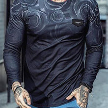 Load image into Gallery viewer, Street Style Round Neck Long Sleeve Printed T-Shirt
