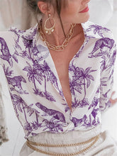 Load image into Gallery viewer, Vintage bohemian casual loose shirt
