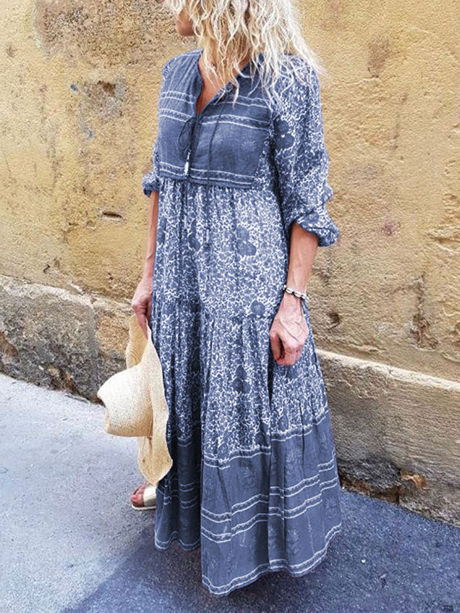 Bohemian Printed Fashion Casual Dress