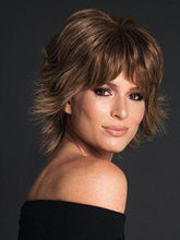 Load image into Gallery viewer, Brown Curled Outward Short Synthetic Wigs
