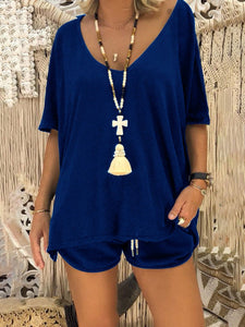 Two Piece Set with Stylish Back Wings Printing