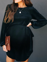 Load image into Gallery viewer, Maternity Fashionable Round Neck Casual Loose Dress

