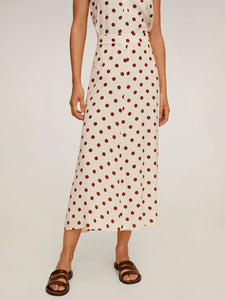 V-neck Polka Dot Sleeveless Suit