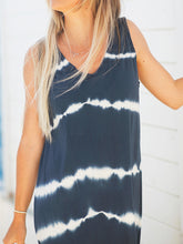 Load image into Gallery viewer, Striped V-neck Sleeveless Loose Long Casual Dress
