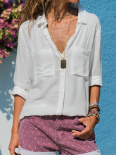 Load image into Gallery viewer, Double Pockets Button Up Casual Shirts
