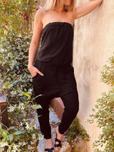 Load image into Gallery viewer, Casual Sleeveless Solid Color Tube Top Jumpsuit
