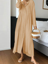 Load image into Gallery viewer, Solid Color Long Sleeve Loose Dress
